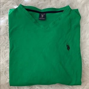 Green polo t shirt
